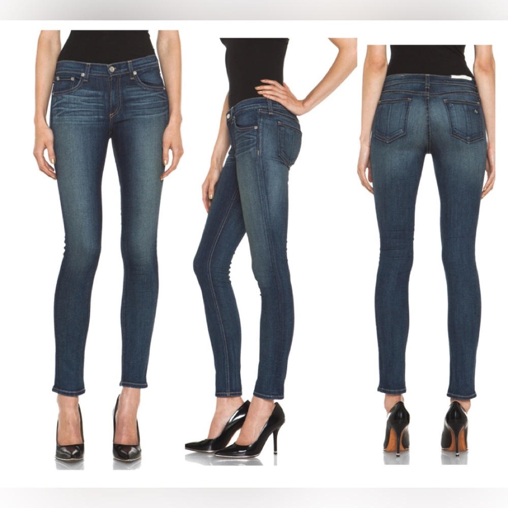 Rag & Bone The Skinny Jeans in a medium wash Sz 25